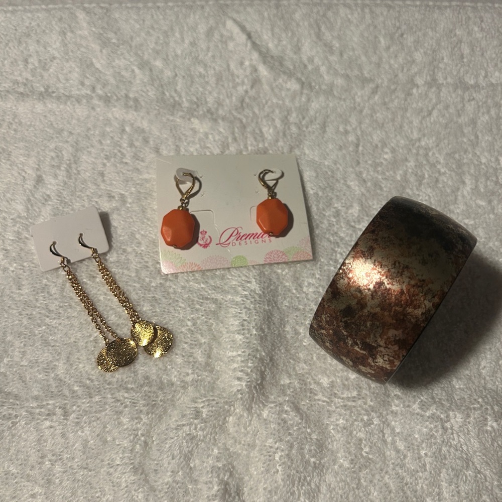 Premier Designs Earrings and Bracelet set